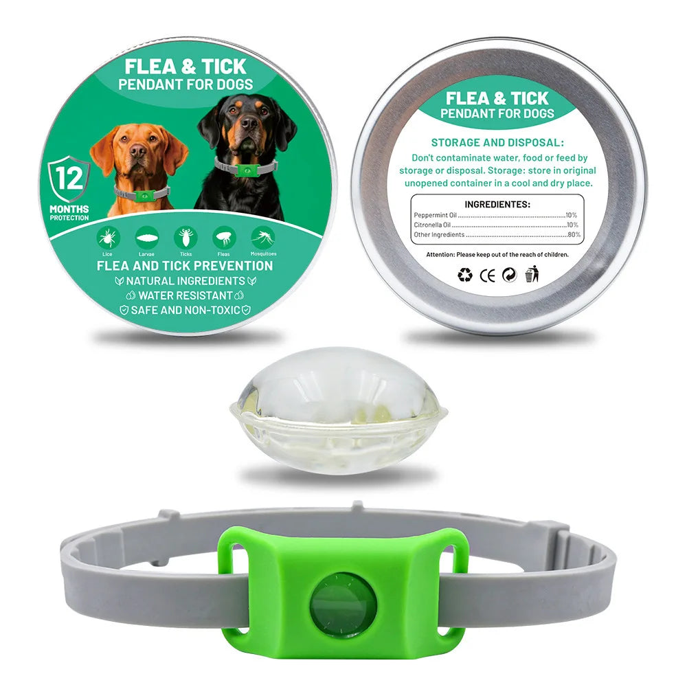 FurNaturals™ — All Natural Flea & Tick Pendant for Dogs (12 Month Protection)